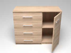 chest of drawers Modello 3D