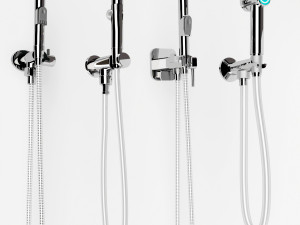 hygienic shower collection 3D 模型
