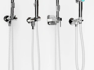 hygi&euml;nische douchecollectie 3D Model