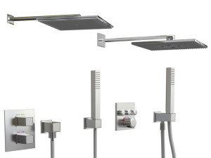 shower set 3D 模型
