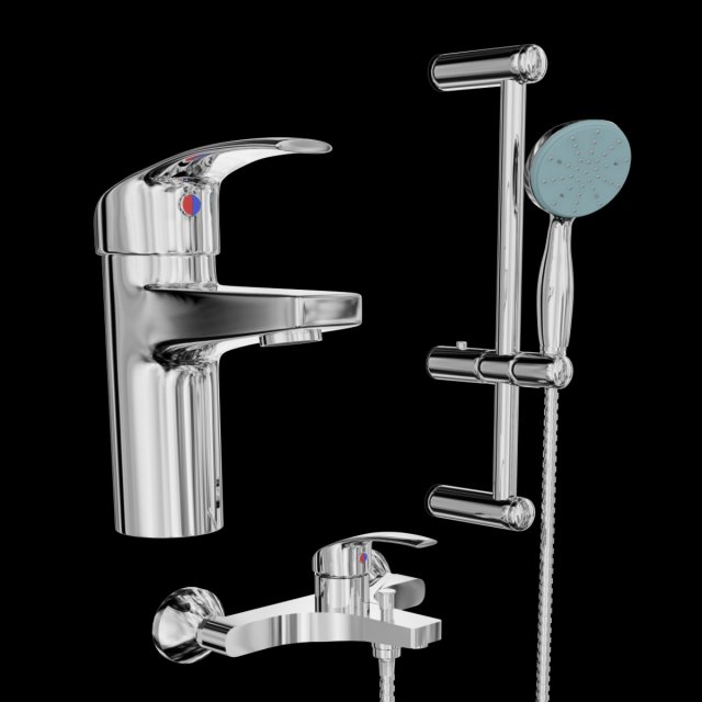 grohe baucurve 122251 Model 3D .c4d .max .obj .3ds .fbx .stl .blend 