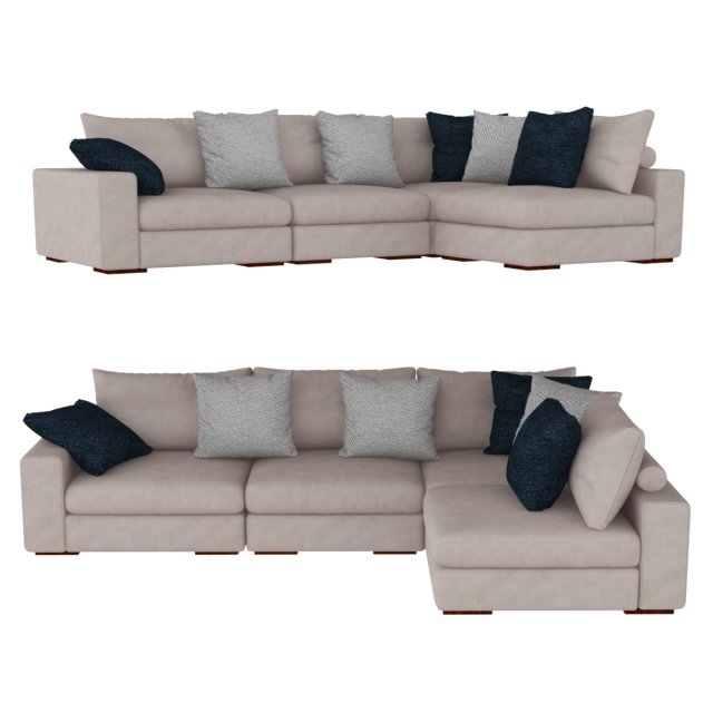 grand soho sofa Modello 3D .c4d .max .obj .3ds .fbx .stl .blend 