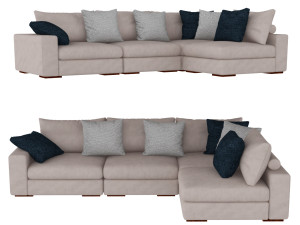 grand soho sofa 3D मॉडल