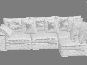 grand soho sofa Modello 3D