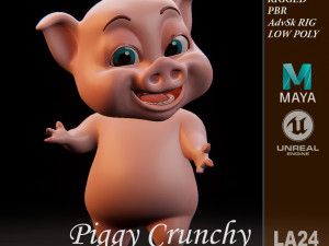 piggy crunchy 3D Модель