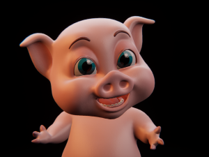 piggy crunchy 3D 模型