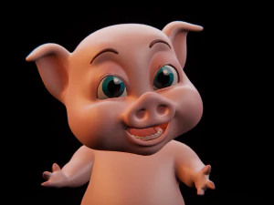 piggy crunchy 3D Model