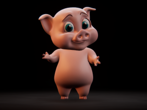 piggy crunchy 3D 模型
