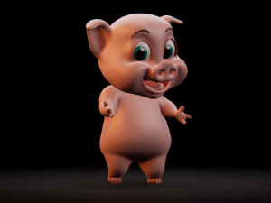 piggy crunchy 3D 模型