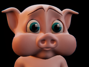piggy crunchy 3D 模型