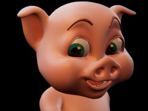 piggy crunchy 3D 模型