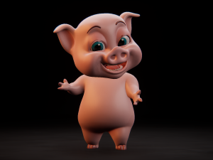 piggy crunchy 3D 模型
