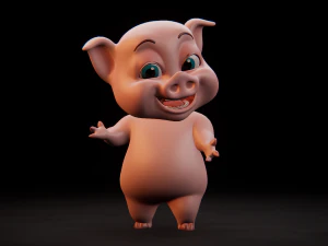 piggy crunchy 3D Model