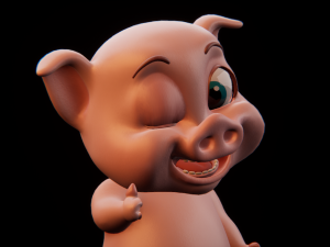 piggy crunchy 3D 模型