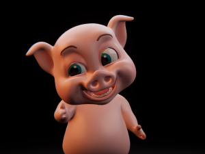 piggy crunchy 3D 模型
