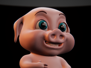 piggy crunchy 3D 模型