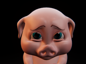 piggy crunchy 3D 模型