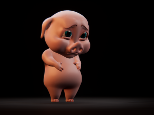 piggy crunchy 3D 模型