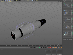 xlr jack mother hd model 3D Model