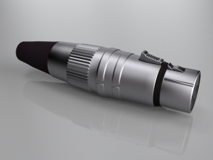 xlr jack mother hd model 3D Model