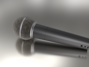 dynamic microphone grey hd 3D Model