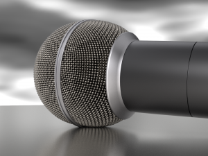dynamic microphone grey hd 3D Model