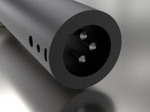 dynamic microphone grey hd 3D Model
