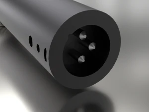 microphone dynamique gris hd Modèle 3D