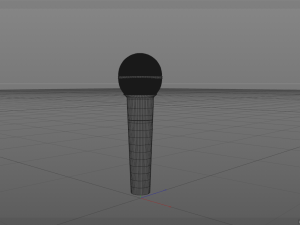 dynamic microphone grey hd 3D Model