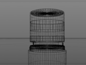 dynamic microphone grey hd 3D Model