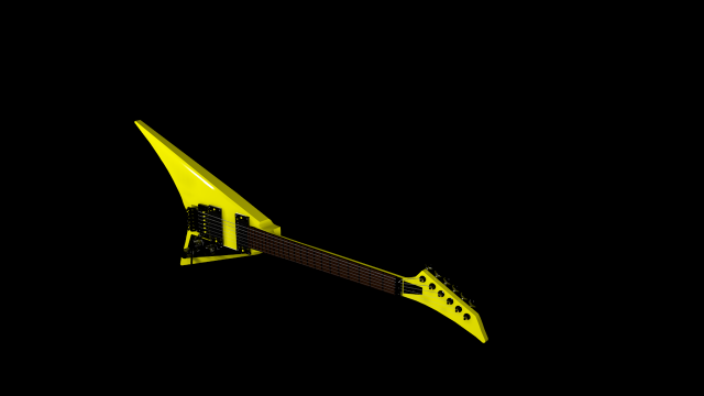 electric guitar rr style 3D Model .c4d .max .obj .3ds .fbx .stl .blend 