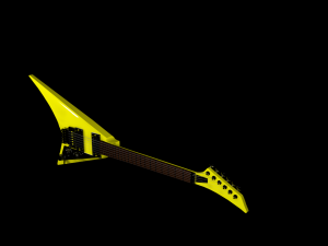 electric guitar rr style 3D Model