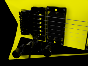 electric guitar rr style 3D Model