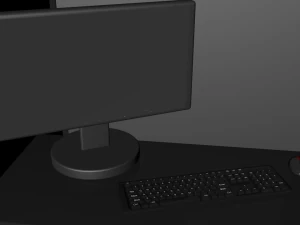 sunucu rafı y&uuml;ksek poli 3D Model