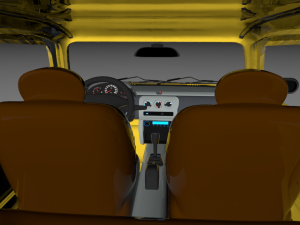 car yellow micra medium quality model Modelo 3D