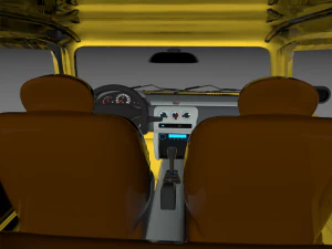 car yellow micra medium quality model 3D Model