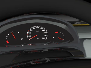 car yellow micra medium quality model 3D Model
