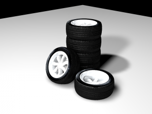 simple wheels 3D मॉडल