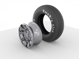 wheel original hd highpoly 3D मॉडल