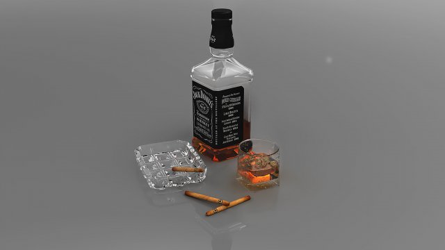 whiskey pack 3D 모델 .c4d .max .obj .3ds .fbx .stl .blend 