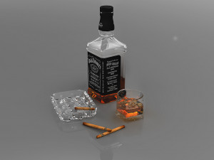 whiskey pack 3D 模型
