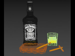 whiskey pack 3D 모델