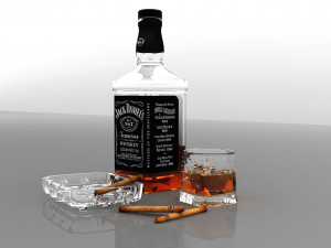 whiskey pack 3D 모델