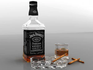 пачка віскі 3D Модель