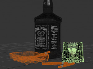 whiskey pack 3D 모델