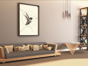 living room furniture set Modelo 3D