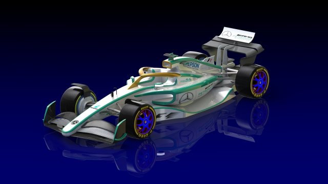 f1 car mercedes Modèle 3D .c4d .max .obj .3ds .fbx .stl .blend 