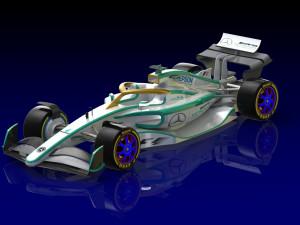 f1 car mercedes 3D Модель