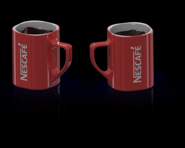 cup nescafe Modelo 3D .c4d .max .obj .3ds .fbx .stl .blend 