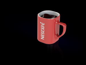 cup nescafe Modelo 3D